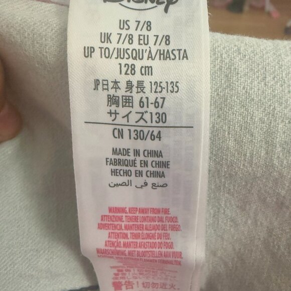 Disney Girls Minnie Mouse Denim Jean Jacket Size 7/8 - Preloved - Picture 4 of 7